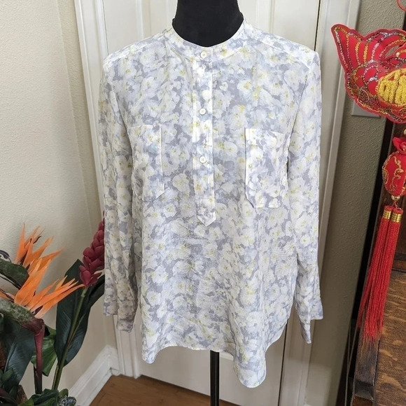 Moving Sale! 💘 Rebecca Taylor Silk Floral Popover Blouse - Picture 3 of 7